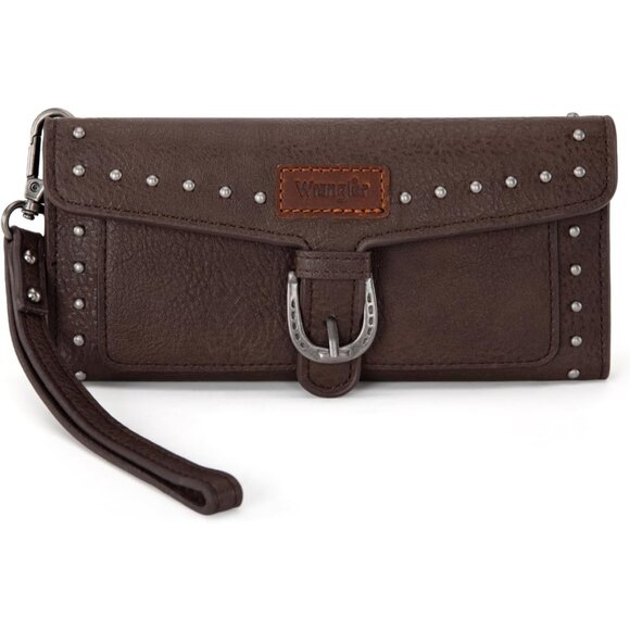 X Wrangler Womens Wallet Western Wristlet for Women Large Rfid Wallet with Detac